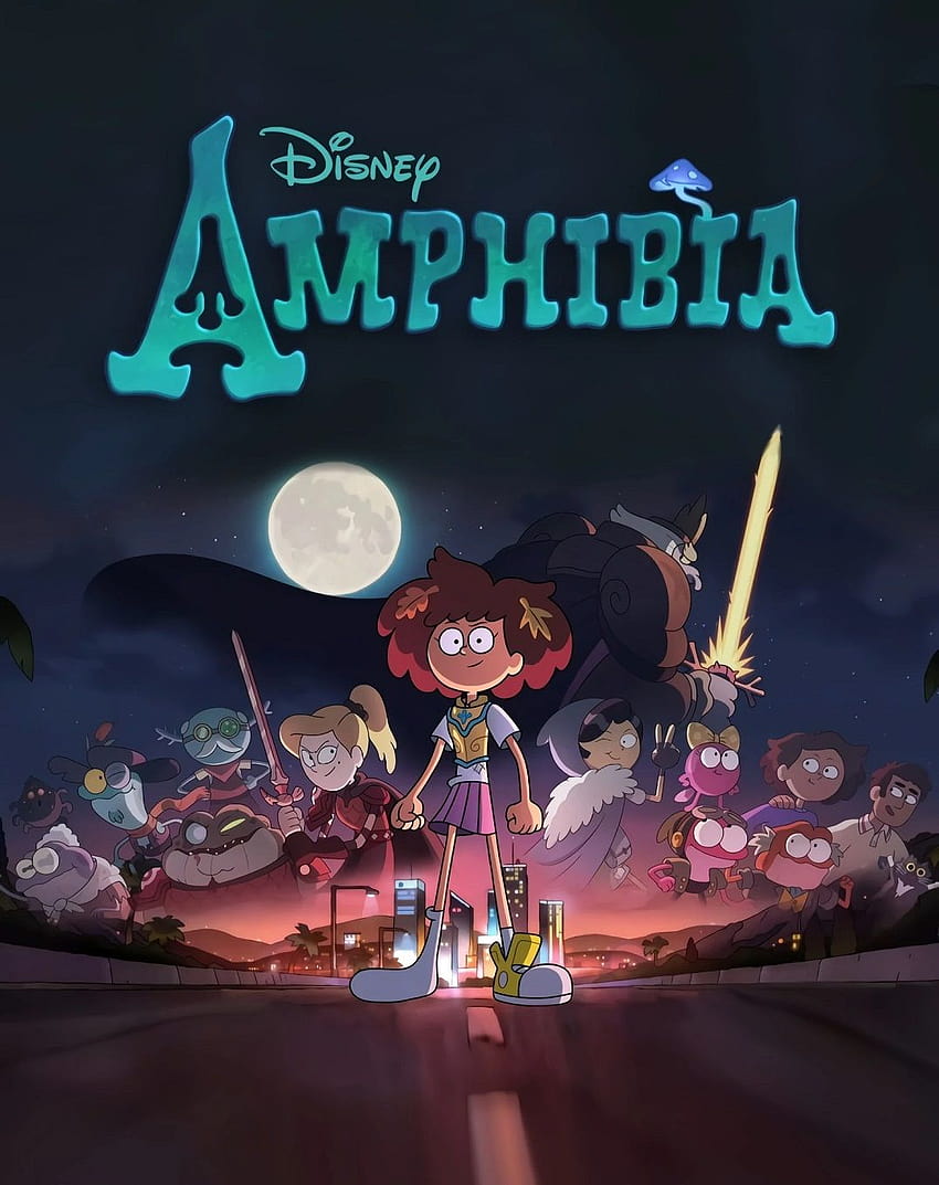 Amphibia Disney Seriale Zabawki Sztuka Plakaty Kreskówka, amfibia sezon 3 Tapeta na telefon HD
