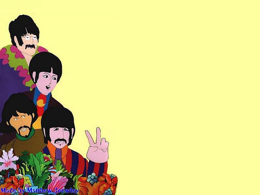 Yellow Submarine posted by Zoey Mercado, the beatles minimalist HD wallpaper