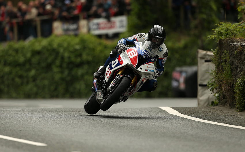 Guy Martin catching a little air at the Isle of Man TT HD wallpaper