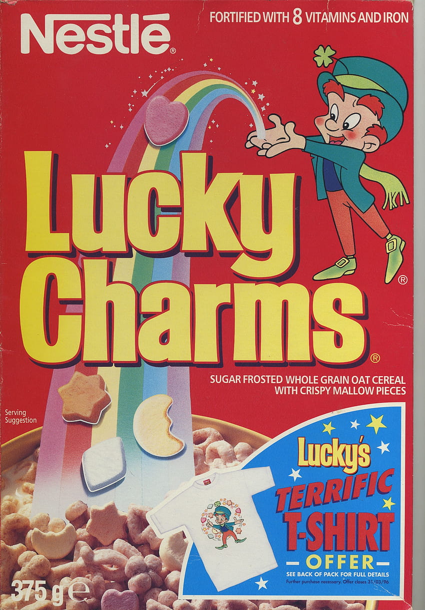 Lucky Charms ©1995 Société des Produits Nestlé S.A. UK, lucky charms cereal HD phone wallpaper