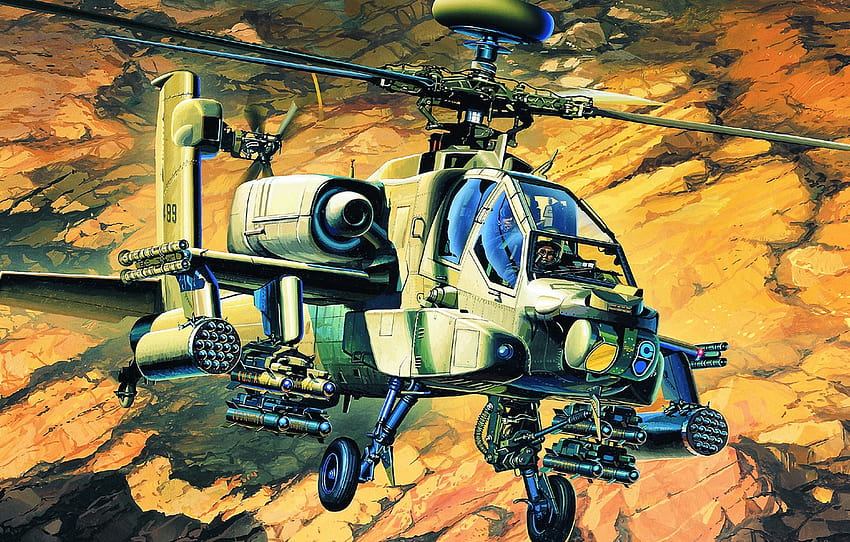 Apache, McDonnell Douglas, AH, military attack choppers HD wallpaper