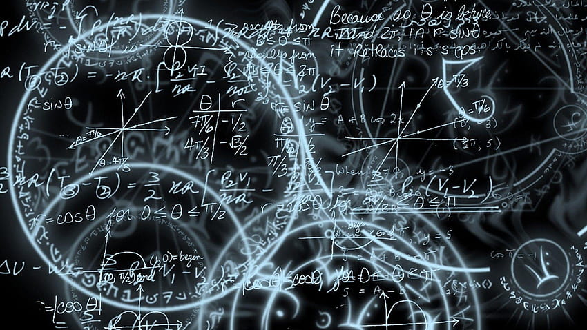 Math, 3d art, black, formula, math, white, maths formula HD wallpaper
