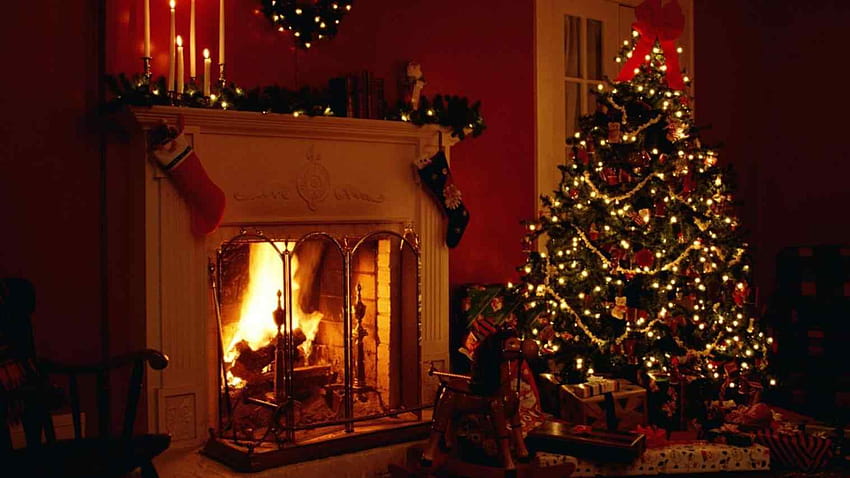 Stockings Fireplace Fire Holiday Festive Decorations Eq, christmas stockings HD wallpaper