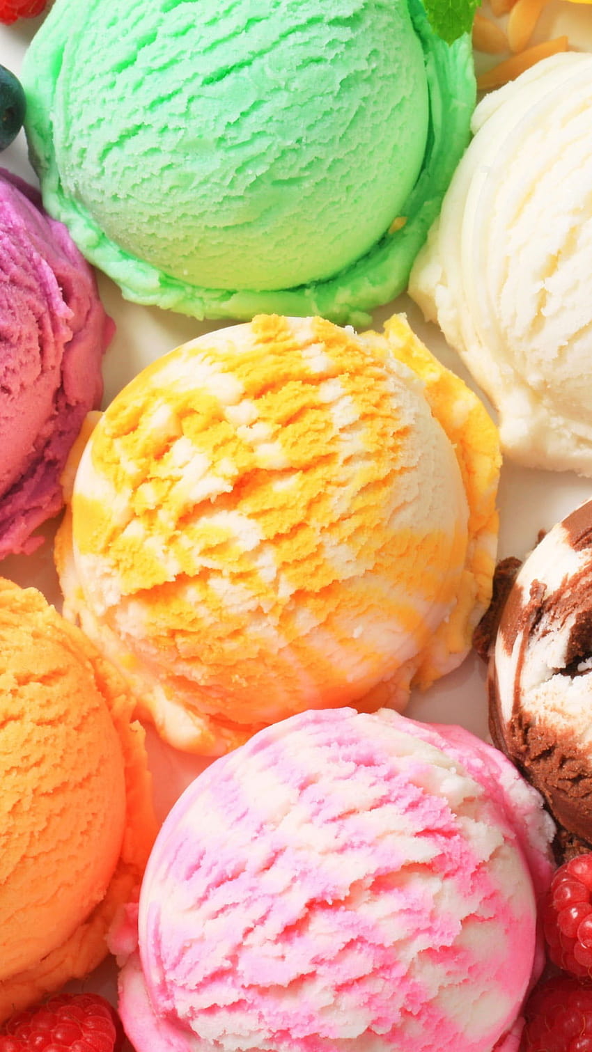 Сладолед, десерт, сладка храна, цветни • За вас, сладка лятна храна HD тапет за телефон