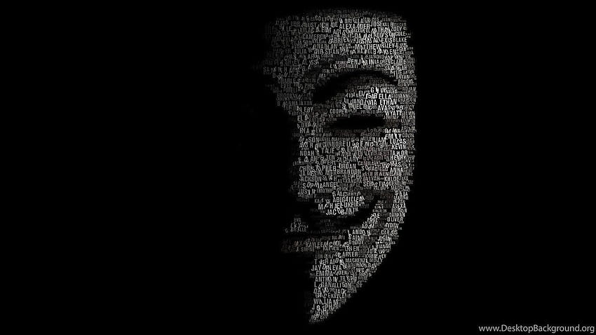 1280x720 Haker, Tło, Anonimowy, Maska, Anonimowy, Słowa, hakowanie tła Tapeta HD