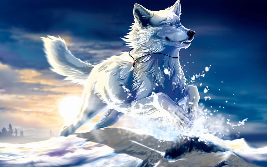 Anime Wolf, lobos de dibujos animados fondo de pantalla | Pxfuel