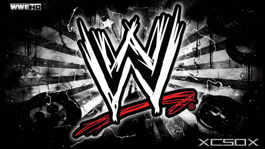 WWE Production Theme, wwe logo black background HD wallpaper