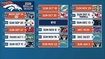 Pin by Bde on Broncos schedule  Broncos schedule, Denver broncos schedule,  Denver broncos