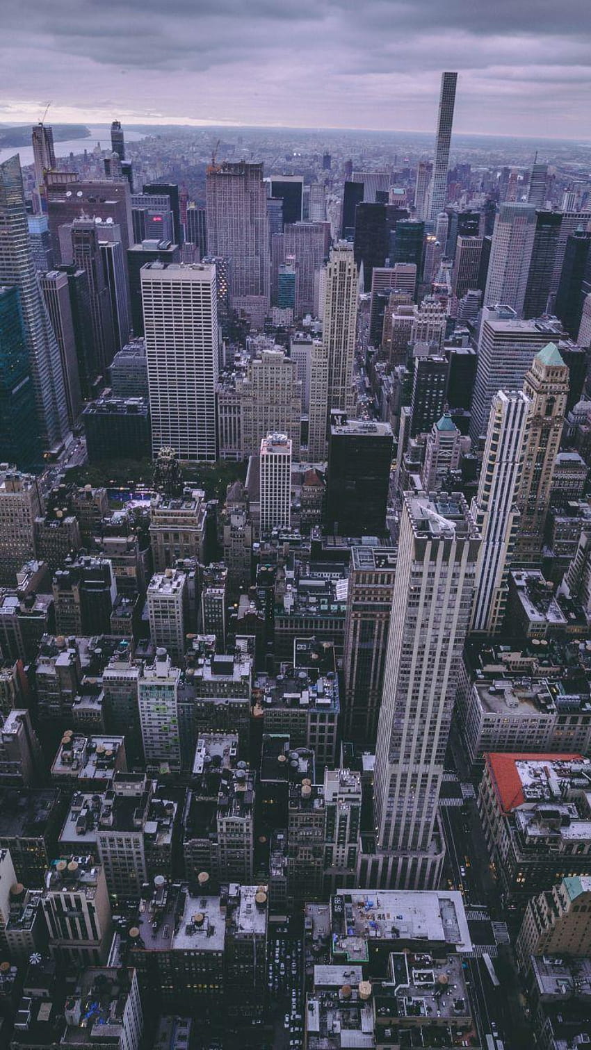 ニューヨーク、都市、建物、航空、720x1280、都市景観の航空 HD電話の壁紙