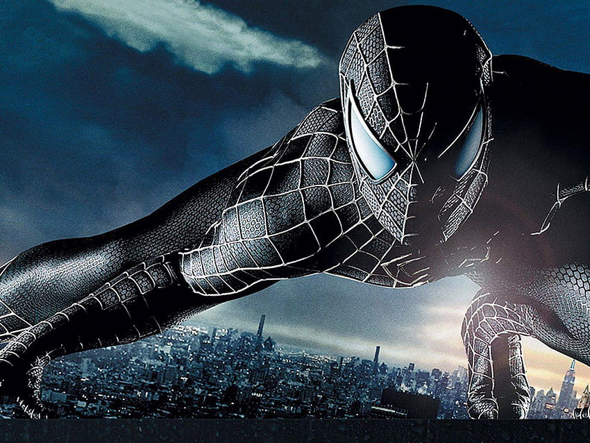 traje negro de spiderman 3 fondo de pantalla