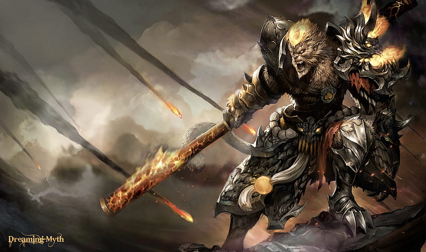 Jade Dragon Wukong - LoLWallpapers