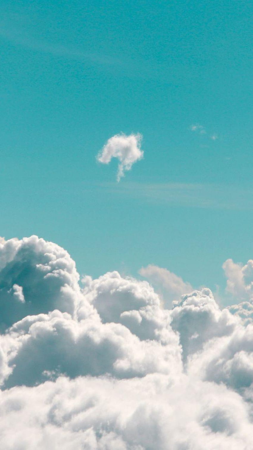 흰 구름, 푸른 하늘, 운해, 720x1280, 720x1280 미학 HD 전화 배경 화면