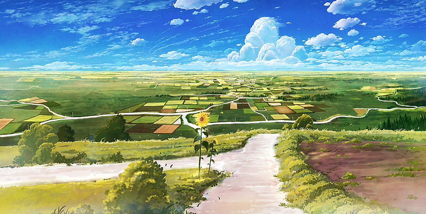 Animated Scenic, anime natural scene HD wallpaper