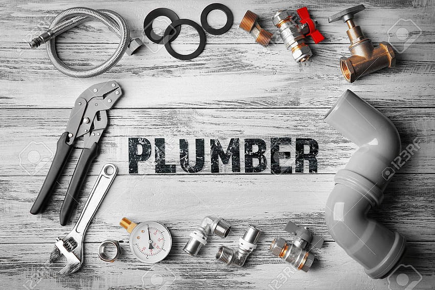 Plumbing Concept Plumber Tools Frame ... afari HD wallpaper