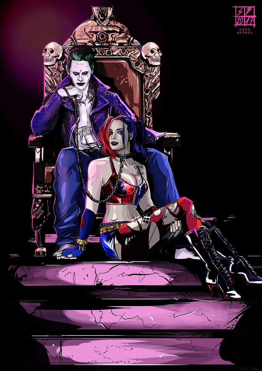 Joker and Harley Quinn Wallpapers  Top Free Joker and Harley Quinn  Backgrounds  WallpaperAccess