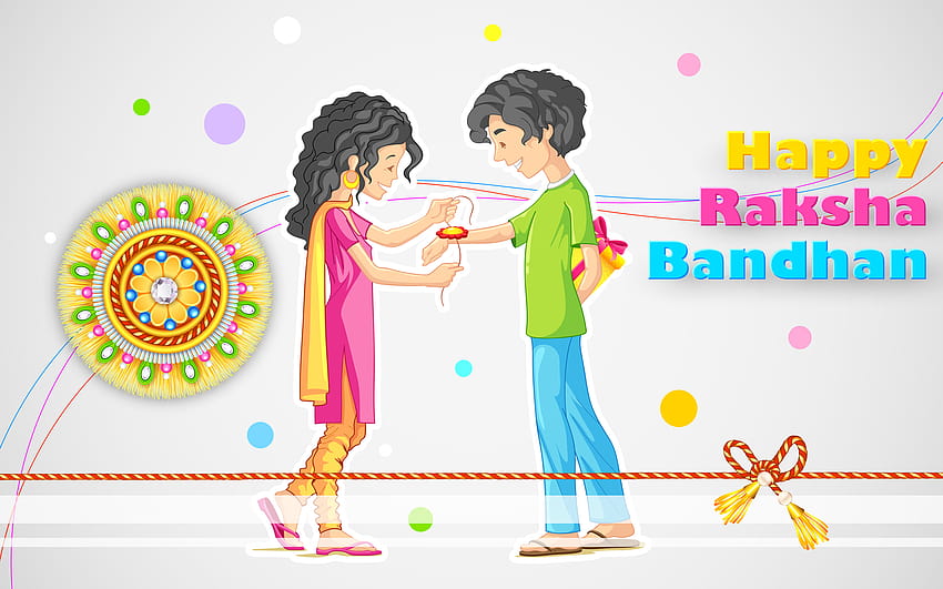 Najlepsze Rakhi, pozdrowienia i , raksha bandhan Tapeta HD