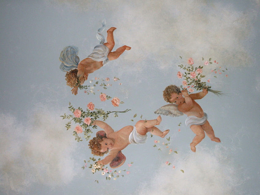 Aesthetic Angels, cherub HD wallpaper