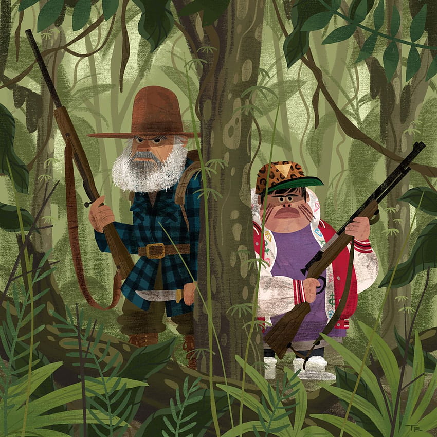 travisruiz: “We didn't choose the skux life. The skux life chose us. If you haven't seen Hunt for the Wilderpe…, hunt for the wilderpeople HD phone wallpaper