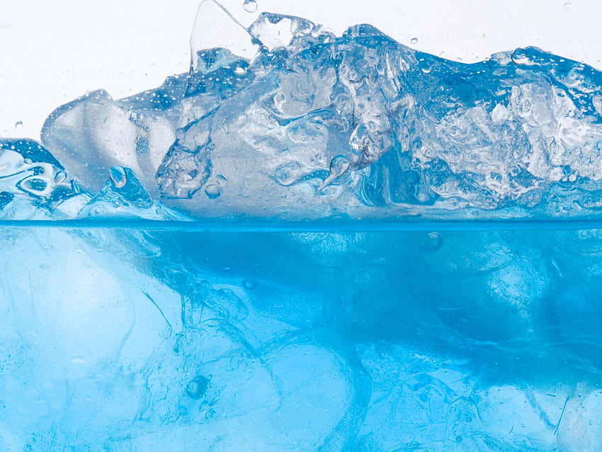 ค็อกเทลเย็นสีฟ้า เครื่องดื่มเย็นในฤดูร้อน วอลล์เปเปอร์ HD