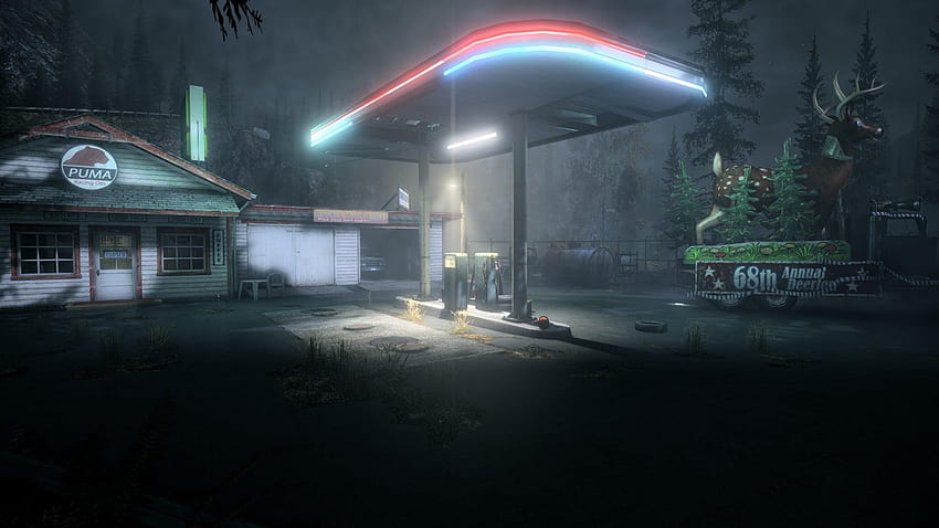 Graue Tankstelle, Alan Wake, Videospiele HD-Hintergrundbild