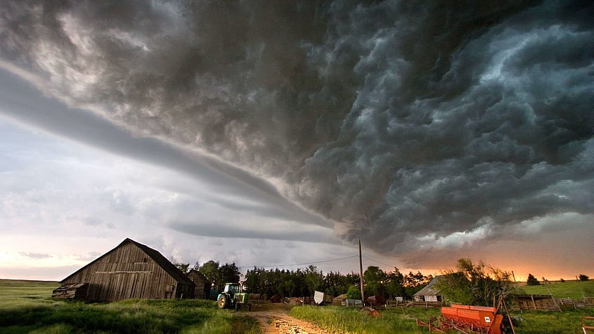 Nature Clouds Weather Storm Landscape Tornado Sky Disaster, tornado storm HD wallpaper