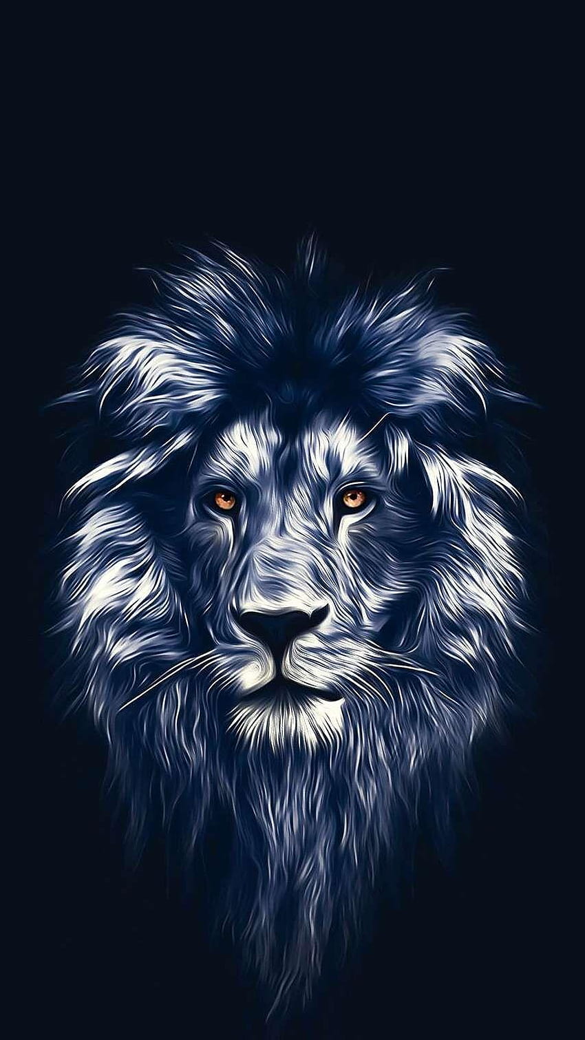 Arte del viso del leone iPhone, arte del leone Sfondo del telefono HD