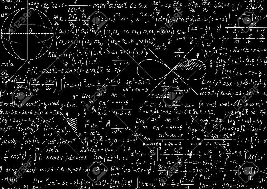 คณิตศาสตร์ง่ายๆ พื้นหลังกระดานดำง่ายๆ วอลล์เปเปอร์ HD