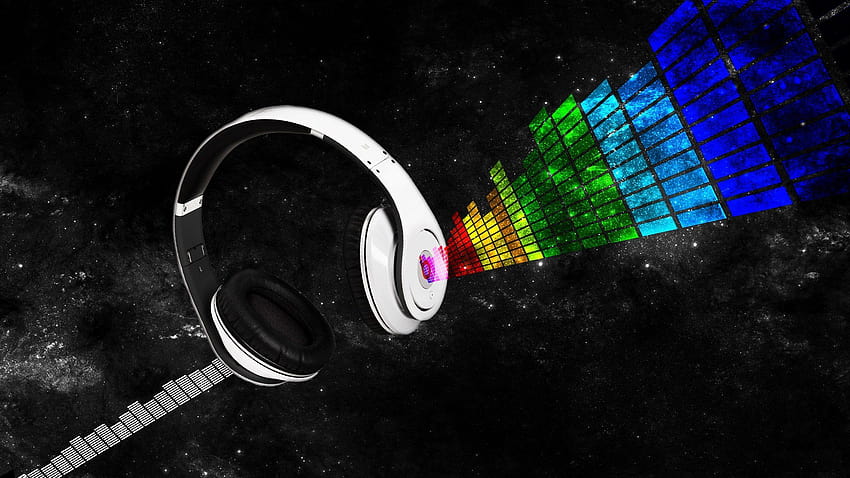 Radio and Backgrounds, headset HD wallpaper