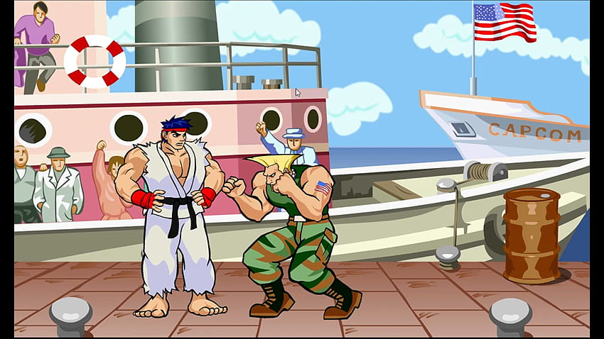 Guile beats up Ryu / Grounded / Caillou stands up for Ryu / Ungrounded / Classic Caillou disrespects Ryu / Grounded: GoAnimate HD wallpaper
