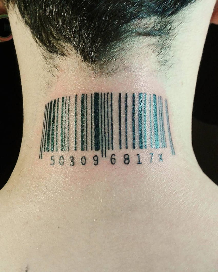Barcode Temporary Tattoo Set (2 tattoos) – TattooIcon