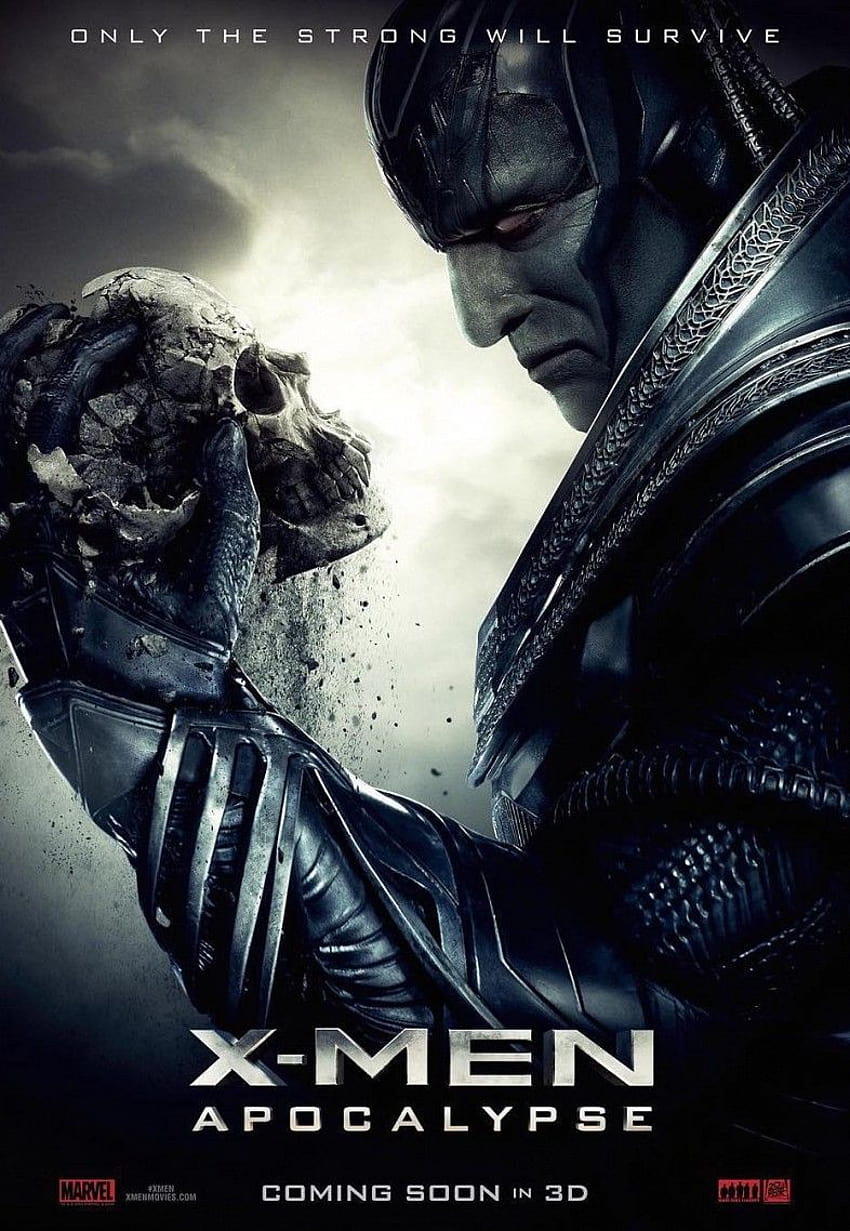 x men apocalypse 포스터 X Men: Apocalypse Poster Only the Strong Will Survive, x men 영화 크리스 브래들리 HD 전화 배경 화면