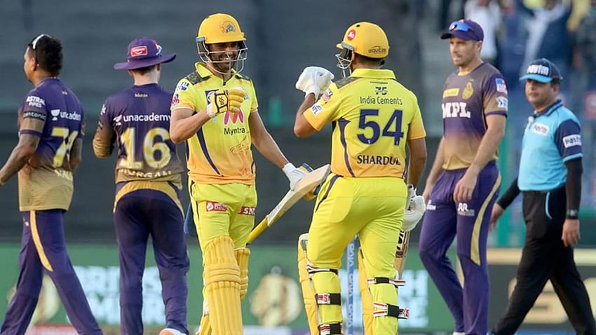 CSK vs KKR highlights, IPL 2021: Chennai Super Kings beat KKR by 2 wickets to claim top spot on points table, csk vs rr HD wallpaper