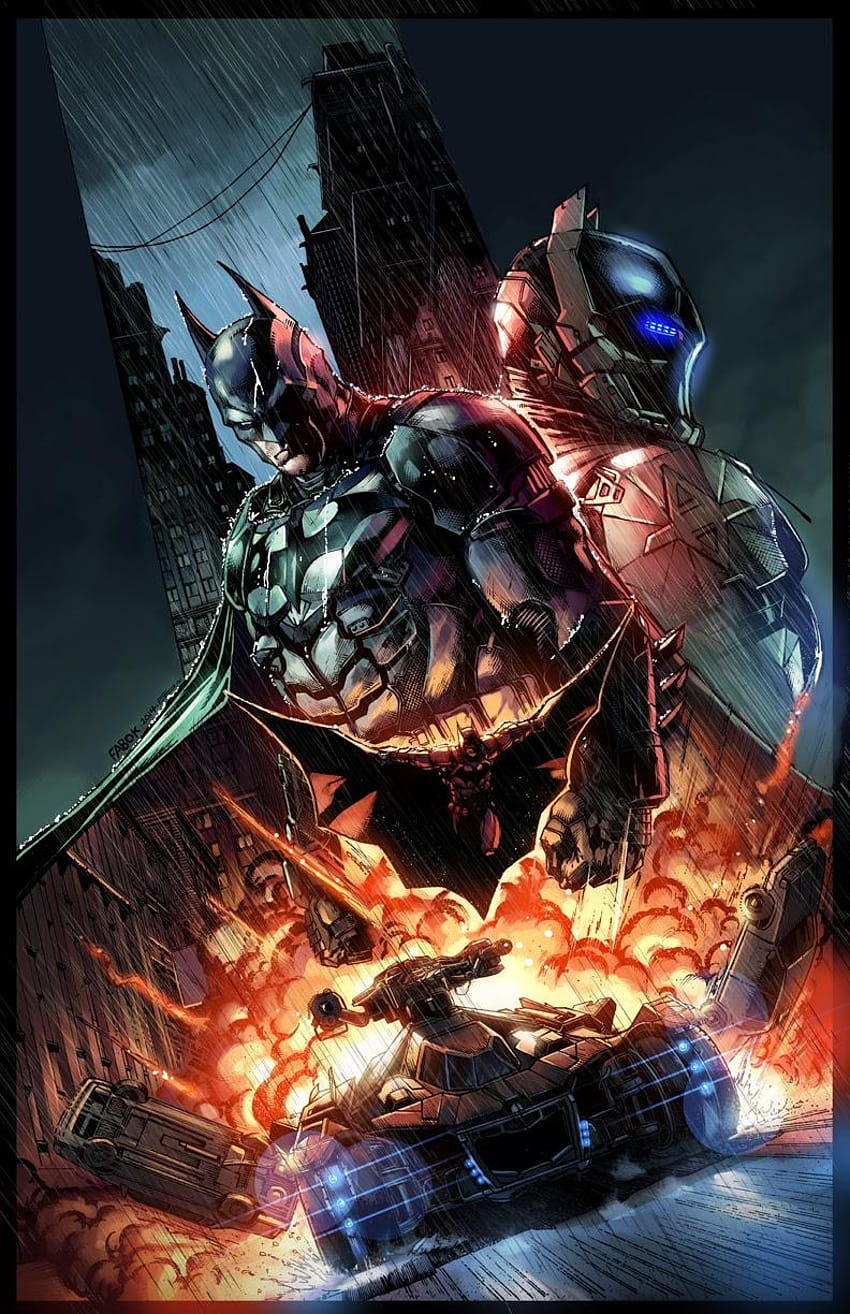 Batman Arkham Knight, мобилна игра Батман HD тапет за телефон