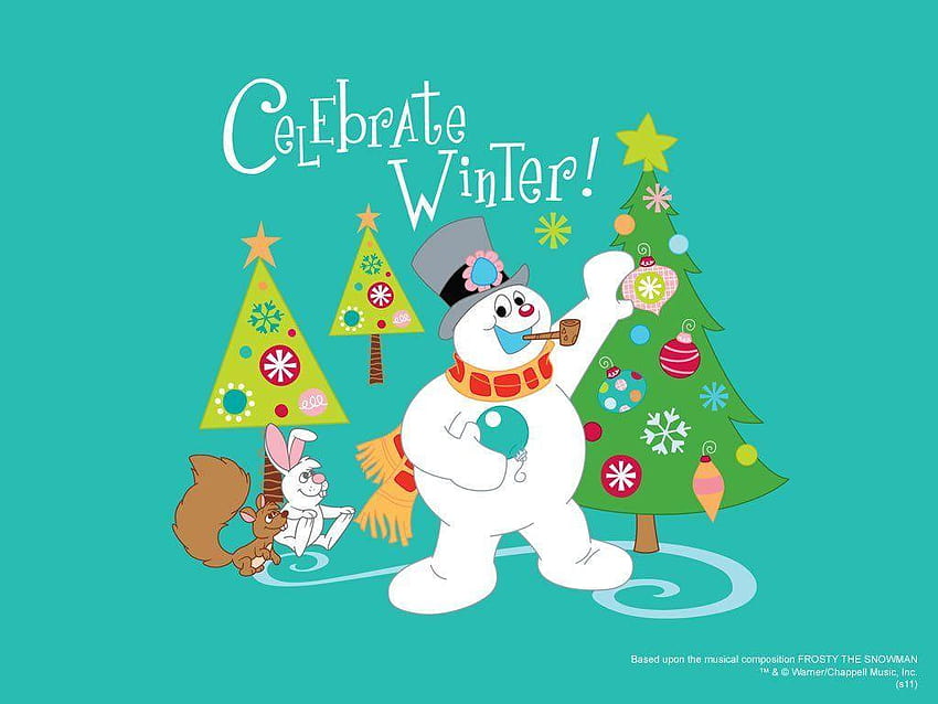 Rayakan hari pertama musim dingin dengan menyanyikan Frosty the Snowman, christmas frosty Wallpaper HD