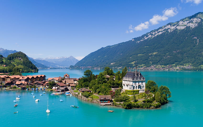 Iseltwald, lago de Brienz, Berna, brienz suiza fondo de pantalla