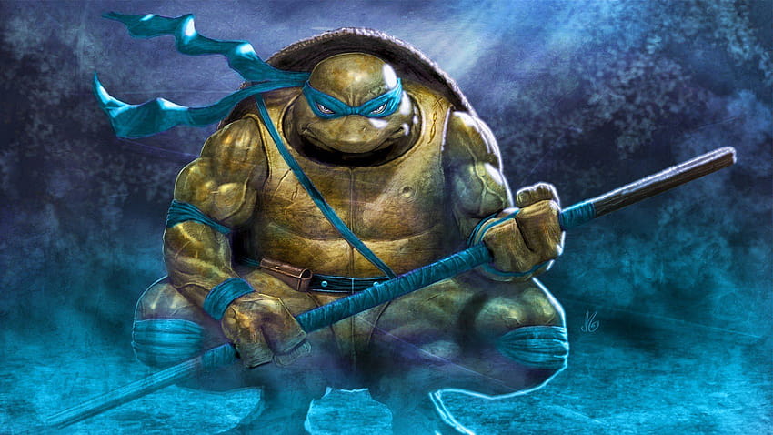 Ninja Turtles Leonardo, Film Leonardo über mutierte Teenager-Ninja-Schildkröten HD-Hintergrundbild