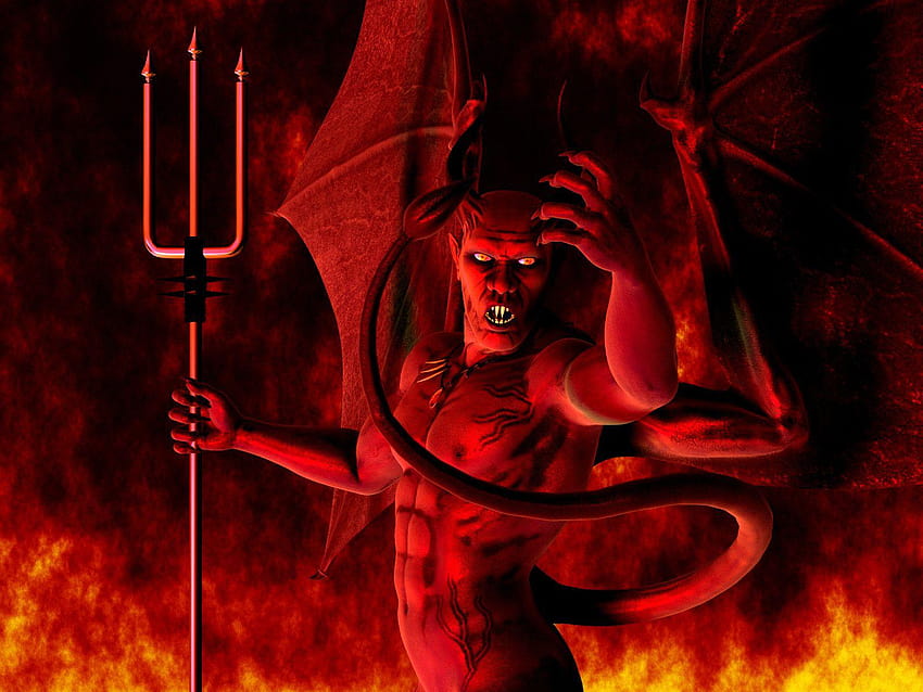 地獄の悪魔と背景、 高画質の壁紙