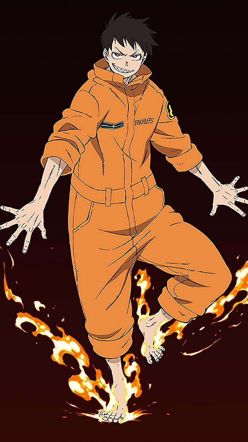 Force de feu Shinra Kusakabe Fond d'écran de téléphone HD