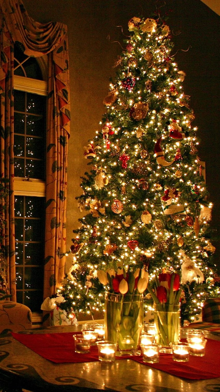 Christmas Tree Phone, pohon natal bergerak wallpaper ponsel HD