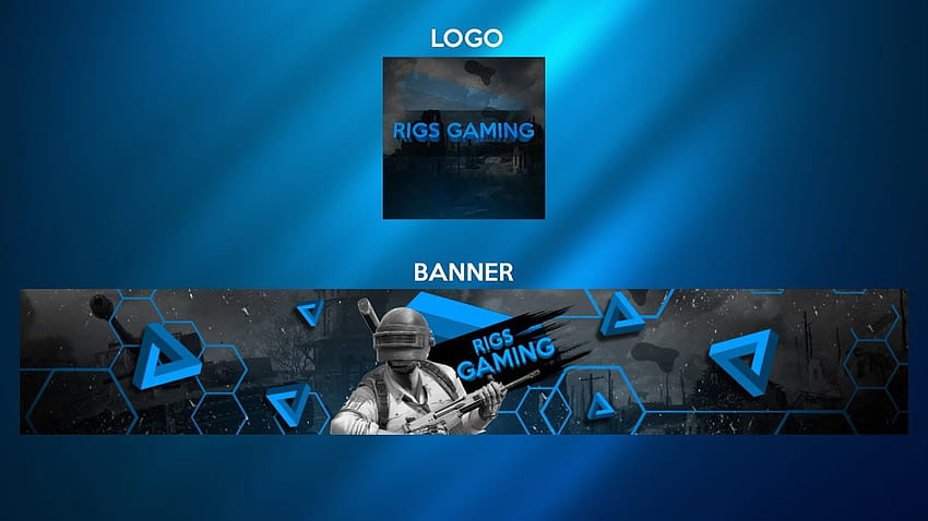 New PUBG Blue 2020 YouTube Banner Template HD wallpaper