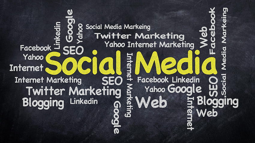 삽화: 소셜 미디어 및 마케팅 · HD 월페이퍼