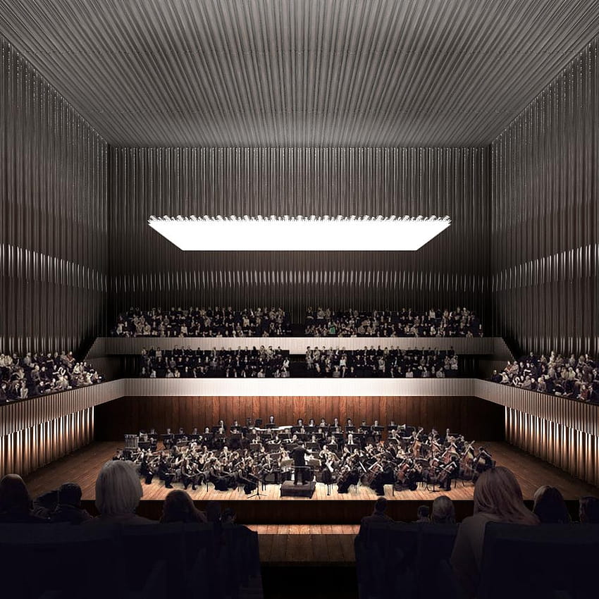 Galería de Arquivio Architects gana la sala de conciertos nacional de Lituania fondo de pantalla del teléfono