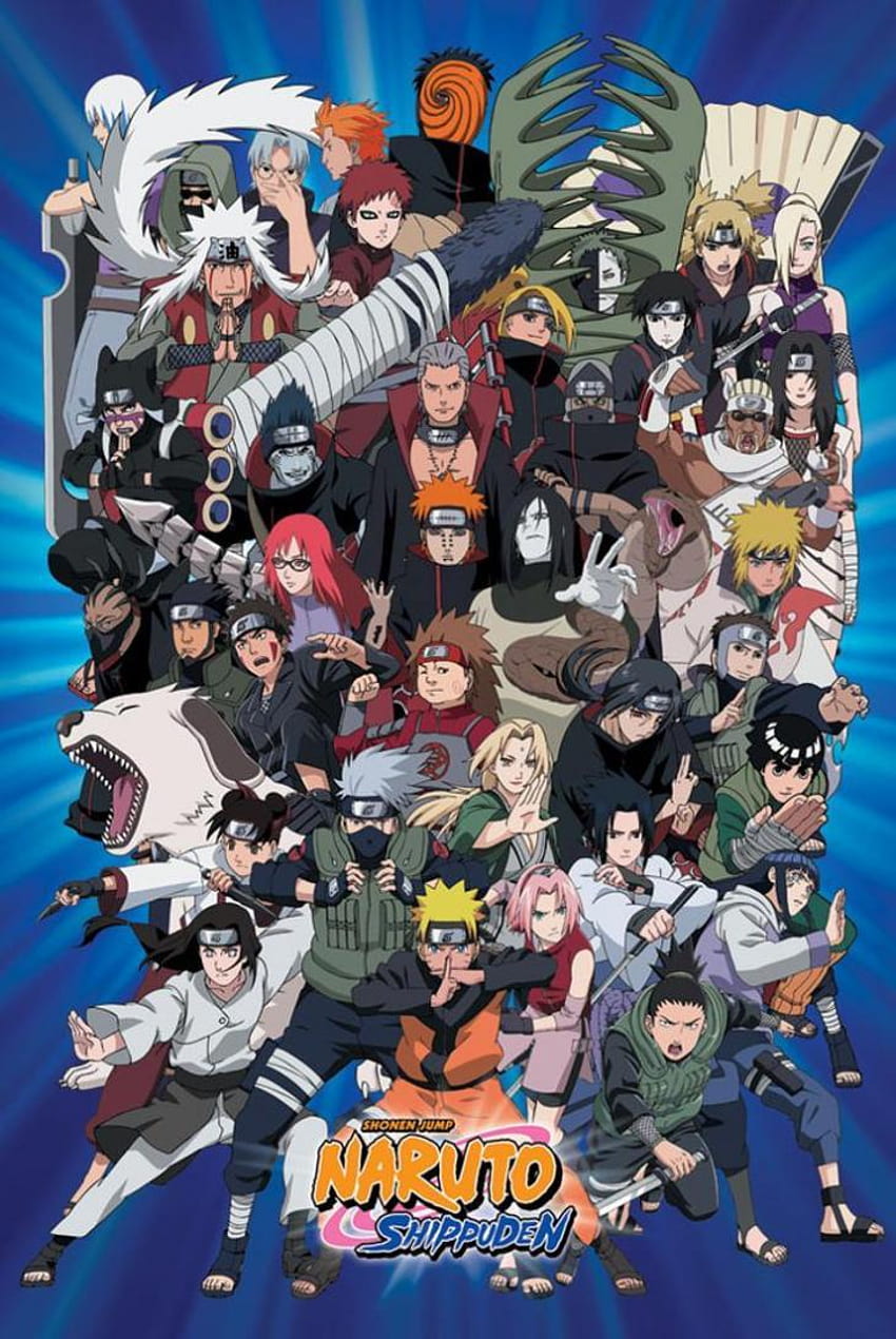 : Naruto, Postacie, Plakat, 24, X, 36, Anime, Manga, Shippuden, obsada naruto Tapeta na telefon HD