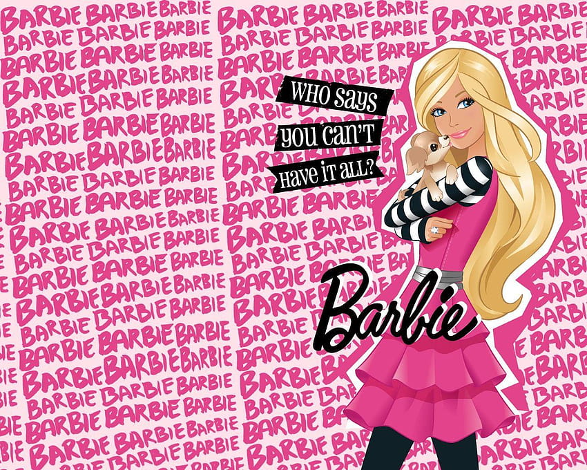 Barbie-Hintergründe, Barbie-Logo HD-Hintergrundbild