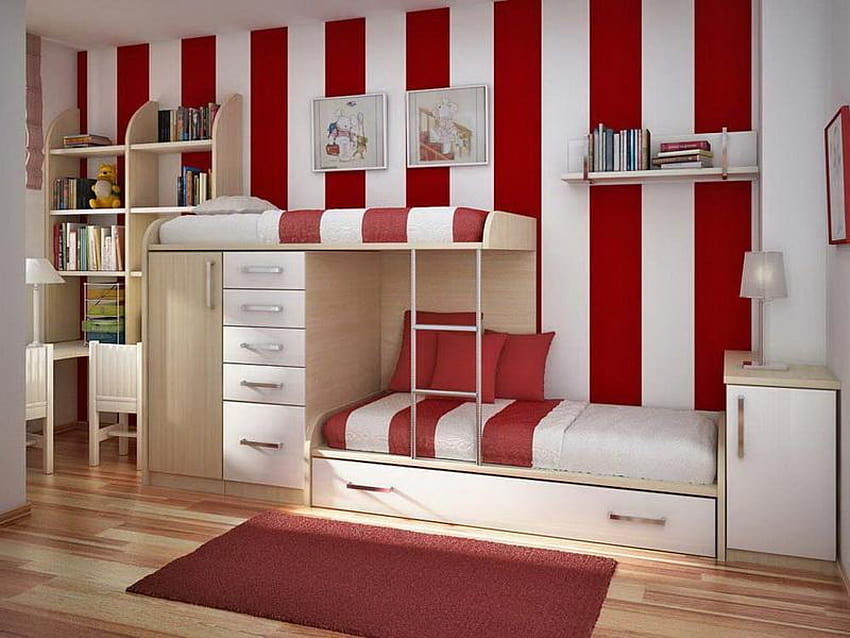 당신이 사랑할 30가지 창의적인 어린이 침실 아이디어, 이층 침대 HD 월페이퍼