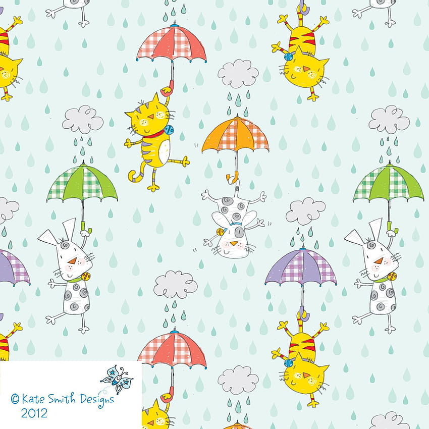 Raining cats and dogs, Dog pattern ...br.pinterest HD phone wallpaper