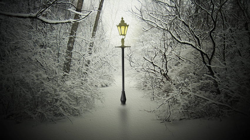 Farola de Narnia fondo de pantalla