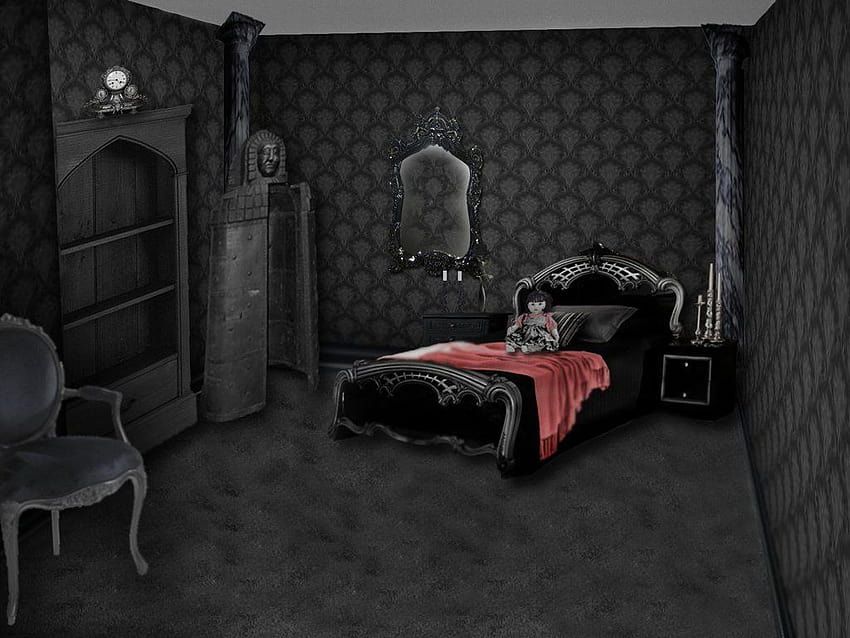 4 Gothic Room, black castle room HD wallpaper
