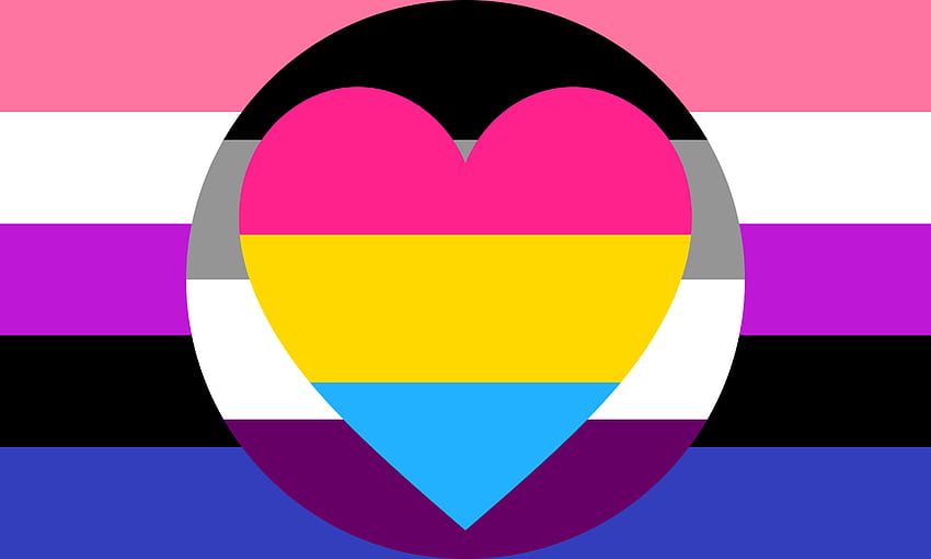 Sono orgogliosa di essere gender fluid e pan, bandiera genderfluid Sfondo HD