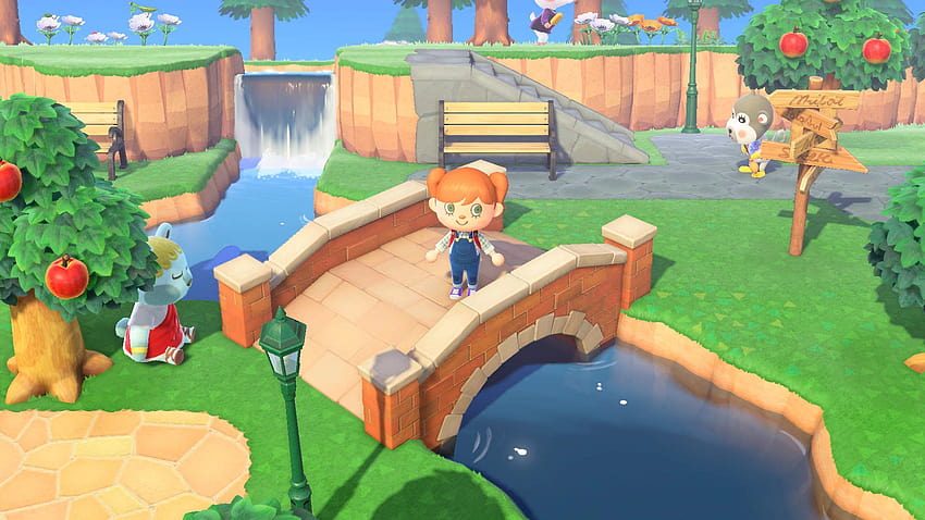 Animal Crossing New Horizons: elegir el mejor diseño de isla, cruce de animales kawaii fondo de pantalla